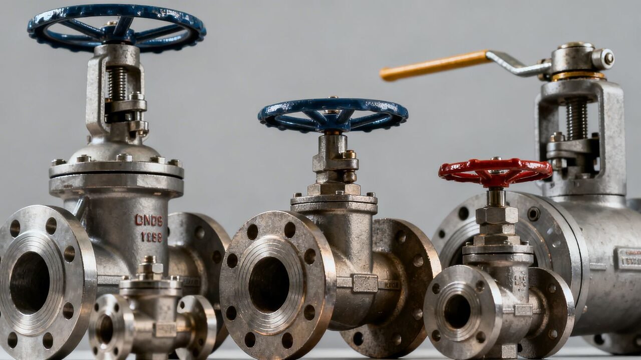 Diverse ventole industriali con texture metalliche e componenti meccanici.